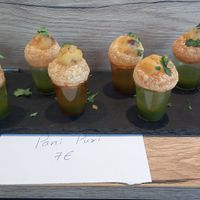 pani puri 7€ at The Tasty Tuk Tuk in Mettmann