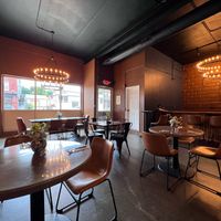 interior by the door at Tasty Experience Bistro in Worcester