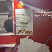 Menu  at Zayno's Falafel in Milwaukee