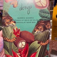 Dark chocolate with cupuaçu (Brazilian fruit) and cashew nuts at Dengo in Paris