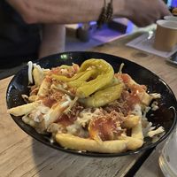 Chilli cheeze fries at The Hutch at The Hatter in Edinburgh