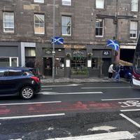 Outside   at The Hutch at The Hatter in Edinburgh