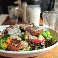 Protein lunch set at Natural Food Dining LOHAS in Sapporo