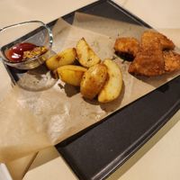 Very juicy fried soy meat! at Natural Food Dining LOHAS in Sapporo