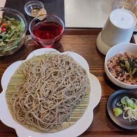 Soba set at Natural Food Dining LOHAS in Sapporo