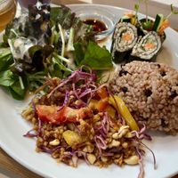 Pad grapao (soy)  at Natural Food Dining LOHAS in Sapporo