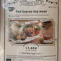 Lunch Set A menu   at Natural Food Dining LOHAS in Sapporo