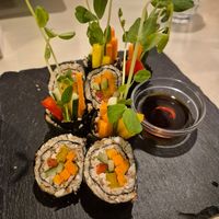 Sushi (v healthy) at Natural Food Dining LOHAS in Sapporo