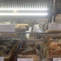 Peanut fudge and chocolate ball  at Hjulets Cafe in Goetene