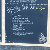 Saturday pop up menu   at Friendly Foodees in Alpena