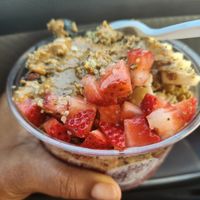 Acai Dreamer (It was topped with too much granola and the acai felt completely frozen) at Z's Good Vibez Juice Bar in Allen