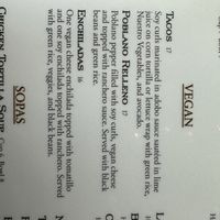 Menu  at Manny's Uptown Tex-Mex  in Sachse