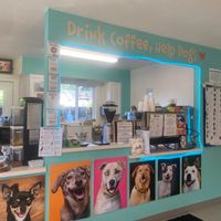Inside of the cafe at Mutts Coffee Roasters in Beaverton