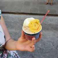 Gelato al cappuccino, mohito e frutto della passione at Festival del Gelato in Florence