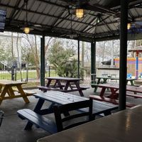Outdoor seating  at Kelly's Coastal Cabana in Mandeville
