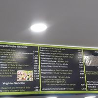 Menu at Shahia in Leipzig