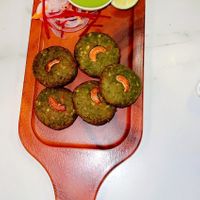 Vegetarian Hara Bharat Kebab. This is a healthy starter option to begin your meal with protein packed muchie to go with your cooler at Delhi Darbar Kitchen Singapore in East Singapore
