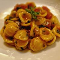 Orecchiette with tomato sauce at Accademia Del Gusto in Zurich