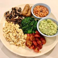 Vegan breakfast  at Flow  in Dubai