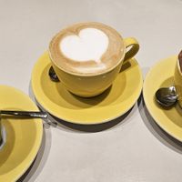 Coconut Matcha, Cinammon latte, Coconut hot chocolate at Flow  in Dubai