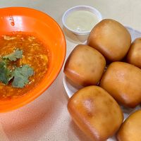 Man Tou with Chili Crab Sauce  at Another Wan 再来一碗 in Central Singapore