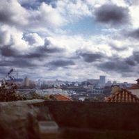 view from backyard terrace at O Oriente no Porto in Porto