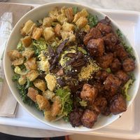Kale Caesar with tempeh (ridiculously delicious)  at chloe in New York City