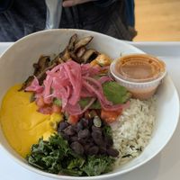 Warm salad bowl at chloe in New York City