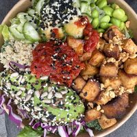 Cashew crunch salad to go  at chloe in New York City