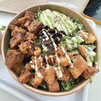 Kale Caesar plus tempeh  at chloe in New York City