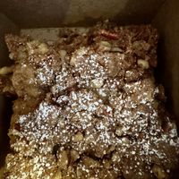 Raspberry coffee cake   at chloe in New York City