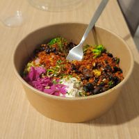 Excellent burrito bowl at O Gambuzino Burger Clube in Lisbon