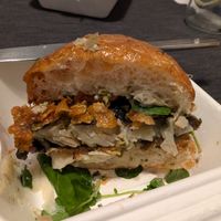 Celeriac nori 'fish' was surprisingly really good! at O Gambuzino Burger Clube in Lisbon