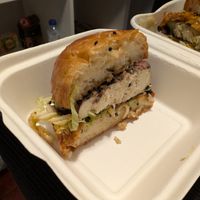 Tofu burger at O Gambuzino Burger Clube in Lisbon