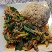 stir fried basil tofu at An Hy Quan in Albuquerque