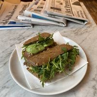 Vegan ‘chicken’ avocado sandwich   at STACH Food - Jan Pieter Heijestraat		 in Amsterdam