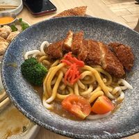 Chicken Katsu noodles   at Ima in London