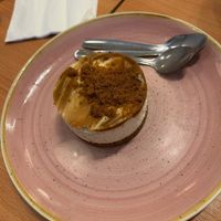Caramelised biscuit vegan cheesecake at Ima in London
