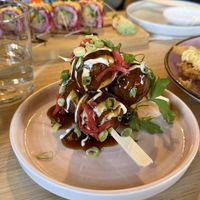 vegan takoyaki  at Ima in London