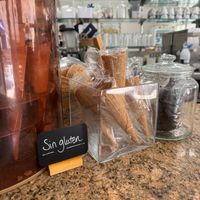 Gluten-free cones! at Heladería La Caseta in Leliana