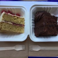 Take away cake  at Teatime Collective in Manchester