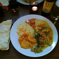 choice from the buffet at Vanakkam in Bern