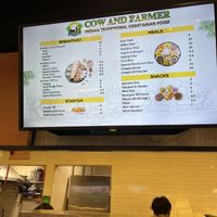 Menu  at Cow and Farmer - Changi in East Singapore
