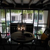 The restaurant is in a hotel lobby. Nice atmosphere at iVegan Supershop Nha Trang - Healthy Plant Based Cafe in Nha Trang