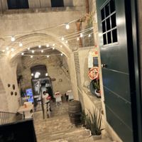 Cave style restaurant. Can sit inside or outside  at Dottoni 3.0 in Matera