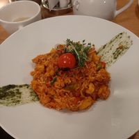 Vegan jambalaya at INIGO in Vienna