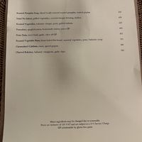 Vegan menu  at Cafe du Tukon in Basco