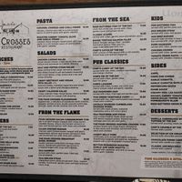 Menu at December 24 at Four Crosses in Menai Bridge