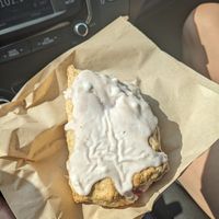 Strawberry-basil scone. at Seth's Coffee in Appleton