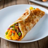 Wraps: Potato Cauliflower (veg) - vegan on Roti bread at Bombay Eats - Naperville in Naperville